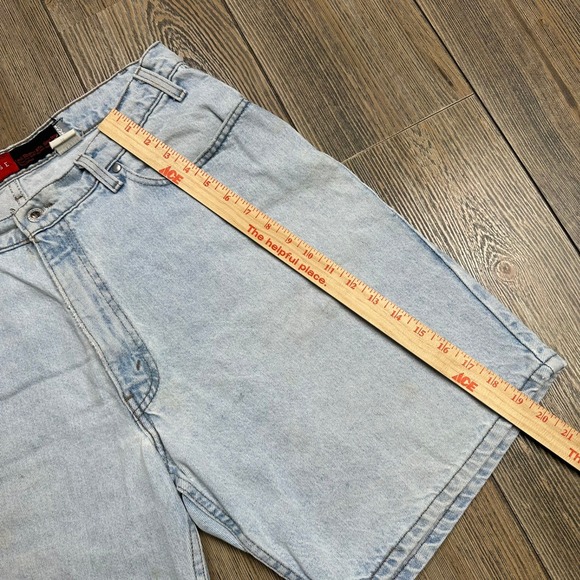 Levi's Silver Tab Loose Fit Light Wash Denim Jean Shorts Men Size 36 Vintage 90s - Picture 8 of 10